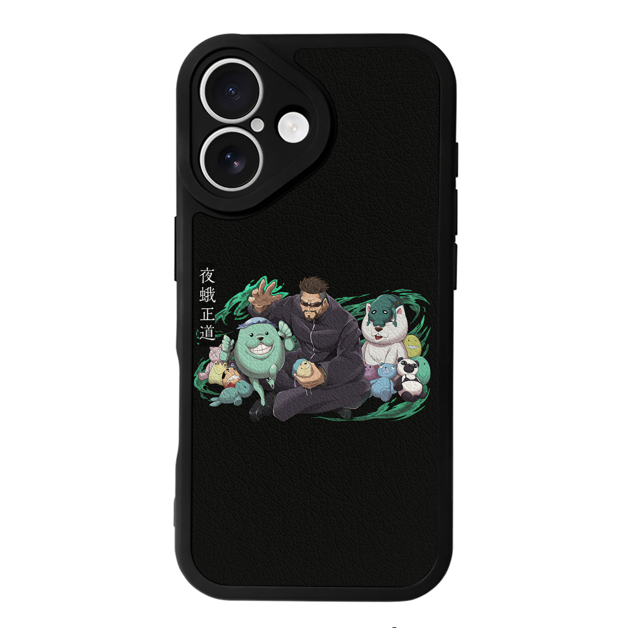 （画像用） 呪術廻戦 Jujutsu Kaisen 【iPhone 16シリーズ対応】シリコンスマホケース（レザー調） 材質：シリコン